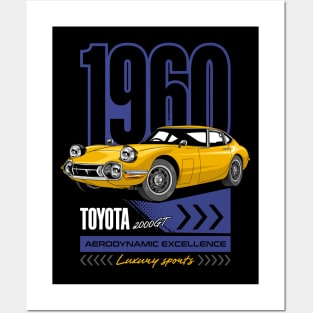 Toyota 2000GT Car Posters and Art